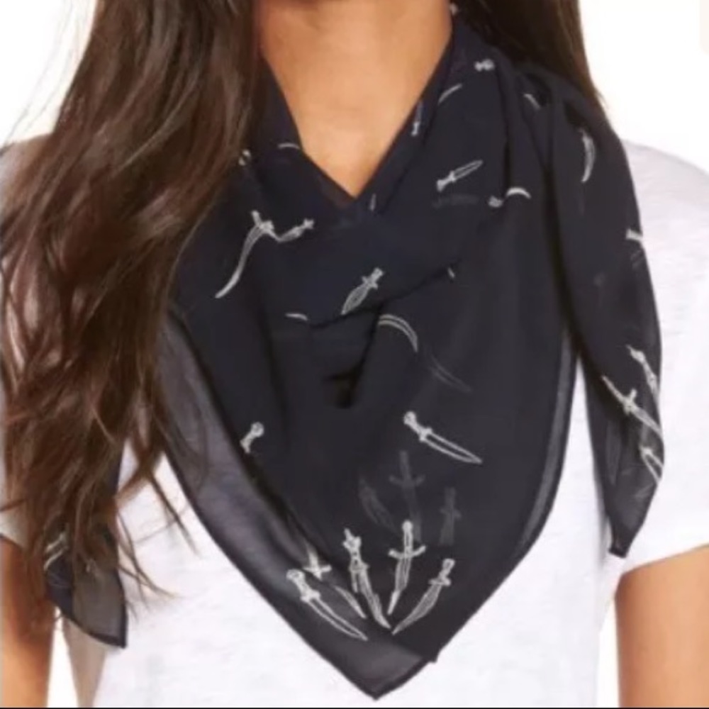 New Rag & Bone Silk Daggers Scarf